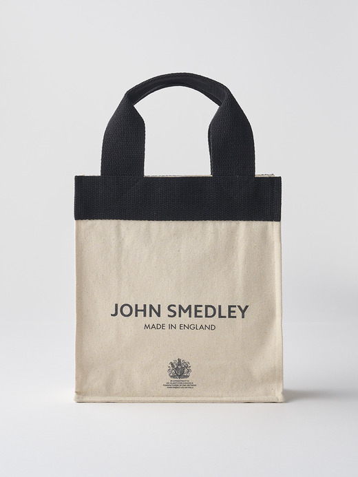 【日本限定】JOHN SMEDLEY×re-wrap オーガニックコットンキャンバスバッグ｜SMALL 詳細画像 NATURAL 5